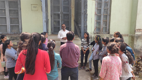 Sangamner College visit to M O Alibag on 09-03-2023