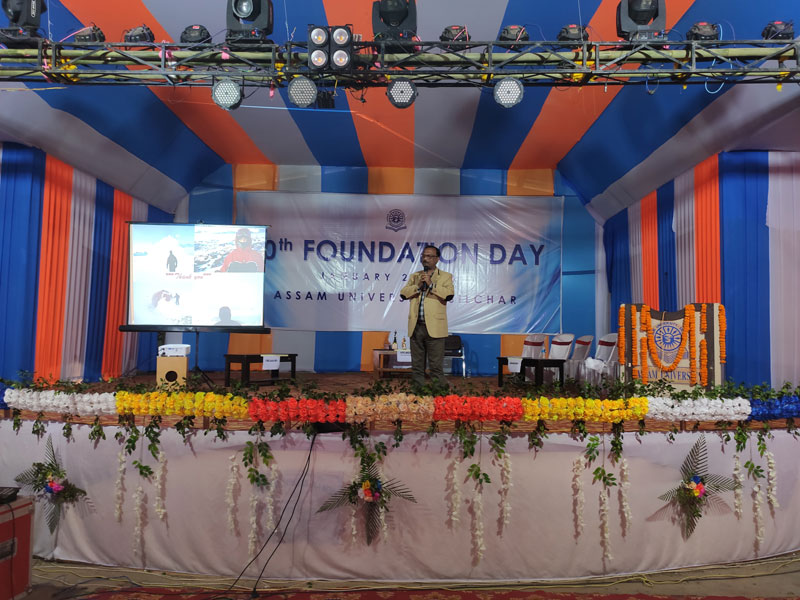 On the occasion of 30th Foundation Day of Assam University Silchar, Shri. Subrata Moulik shared his experiences on "Antarctica Expeditions".