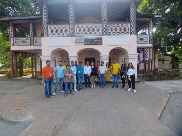 The 13th Space and Atmospheric Science PG diploma Course (SAS-13) visited the historic Colaba-Alibag magnetic observatory